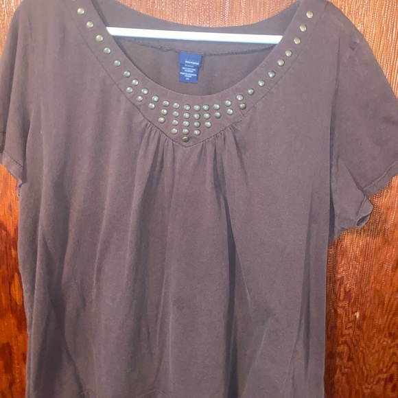 Brown dressy T shirt - Picture 3 of 4